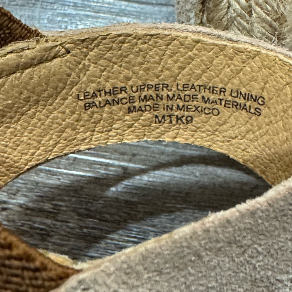Born Women’s Meade Sandal size 7 Suede Wedge Platform Espadrille Tan Bro… - Picture 5 of 8